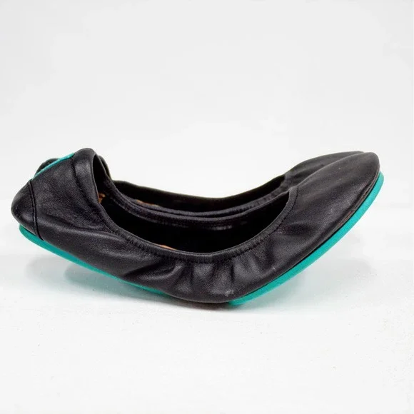 Tieks by Gavrieli Ballet Flats Black Leather Comfort Shoes Women's Size 7